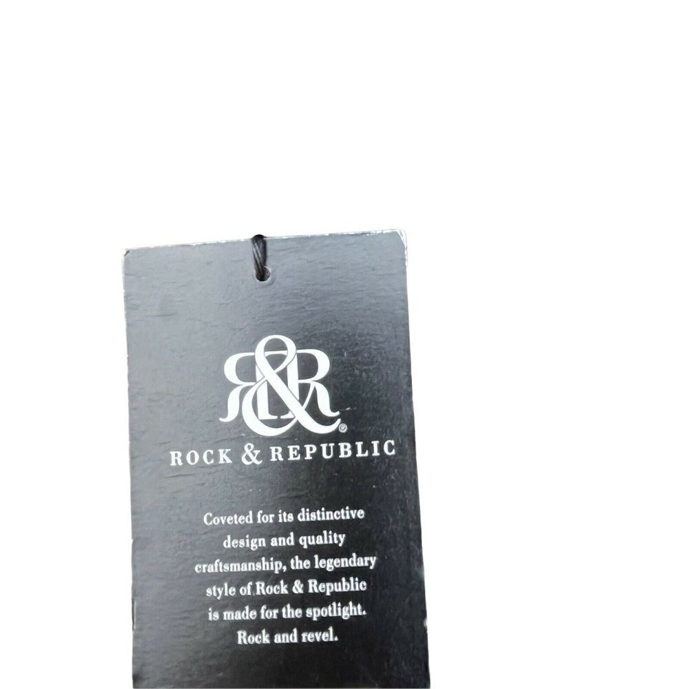 Rock & Republic Mens Lightweight Sweatshirt New Black Fleece Lined 2XL - Picture 9 of 9